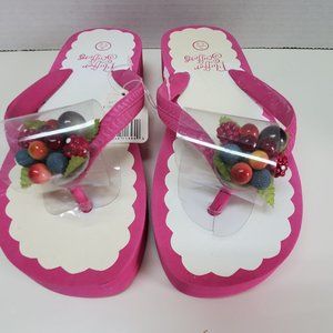 Pink Scuffers with Berry Clusters